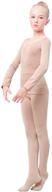 🩱 tan active undergarments set for kids girls - daydance active nude base layers for dance logo