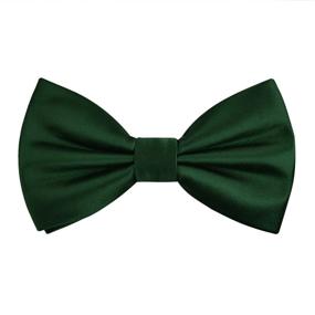 img 4 attached to 👔 Versatile Green Pre-Tied Formal Tuxedo Men's Accessories - Ties, Cummerbunds & Pocket Squares with Adjustable Fit