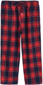 img 3 attached to Cotton Plaid Sleepwear Men's Pajamas by Latuza