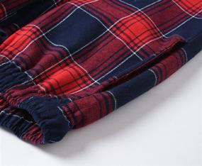 img 1 attached to Cotton Plaid Sleepwear Men's Pajamas by Latuza