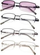 4 pack half rim reading glasses readers vision care and reading glasses logo