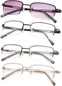 img 3 attached to 4 Pack Half Rim Reading Glasses Readers Vision Care and Reading Glasses
