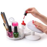 💅 держатель для лака для ногтей makartt nail polish holder hand rest: основной инструмент для дизайна ногтей в студии салона, дома и для маникюра/педикюра с nail art. логотип