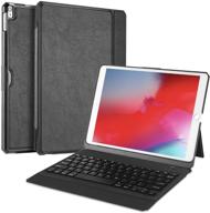 чехол procase keyboard для ipad air 3 10.5 2019 / ipad pro 10.5 2017 - съемная беспроводная клавиатура с многоуровневым стендом и умным чехлом логотип