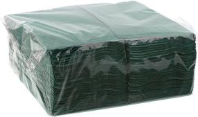 img 1 attached to Enhance Your Dining Experience with Royal Dark Green Dinner Napkins: Pack of 125