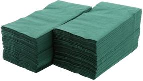 img 2 attached to Enhance Your Dining Experience with Royal Dark Green Dinner Napkins: Pack of 125