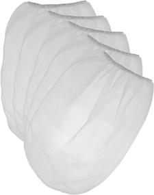 img 4 attached to 🔍 Golden Coast Unlimited: Pack of 25 White Fine Mesh Disposable Bag Filters with Elastic Top Opening for 5 Gallon Buckets - Ideal for Paint Guns and Sprayers