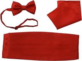 img 4 attached to 🎩 Stylish Tuxedo Girdle Cummerbund Handkerchief: Salutto