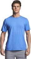russell athletic men's cotton performance short sleeve t-shirt: optimal comfort and style for active men логотип
