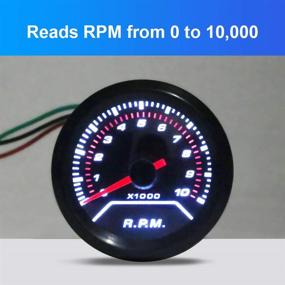 img 3 attached to 🚗 WATERWICH Tachometer 0-10000 RPM Gauge Meter: The Universal Automotive Essential for 4-8 Cylinder Cars, SUVs, and Vehicles