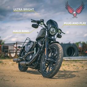 img 1 attached to Увеличенная видимость: 2-дюймовые передние LED-сигналы поворота Harley с белыми габаритными огнями - стиль Bullet 1157 для мотоциклов Harley Davidson