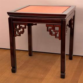 img 1 attached to Oriental Furniture Rosewood Square Table