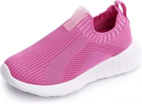 img 4 attached to 👟 ZHILETAO Lightweight Mesh Slip-on Sneakers for Boys, Girls, Toddlers and Kids - Casual Walking Shoes, Breathable Tennis Shoes, Running Shoes