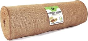 img 3 attached to 🎀 High-Quality Richcraft 12&quot; x 10yd NO-FRAY Burlap Roll with Finished Edges - Versatile and Durable Fabric for Weddings, Table Runners, Placemats, Crafts - Mess-Free Decorative Solution!