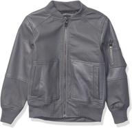 💼 dark charcoal textured leather boys' clothing by urban republic logo