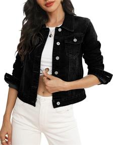 img 4 attached to Womens Jacket Stretch Jacket Stretch Women's Clothing in Coats, Jackets & Vests