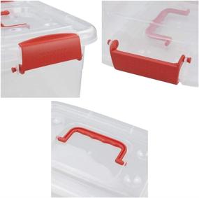 img 2 attached to Rinboat Plastic Storage Handles Clear