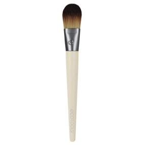 img 3 attached to 💄 EcoTools Flat Makeup Brush: A Reliable Tool for Liquid and Cream Foundation Application