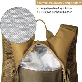 img 2 attached to 🎒 Gelindo Tactical Hydration Backpack: Lightweight 2L Water Bladder Pack for Hunting, Hiking, Camping, Cycling