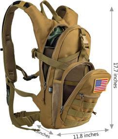 img 1 attached to 🎒 Gelindo Tactical Hydration Backpack: Lightweight 2L Water Bladder Pack for Hunting, Hiking, Camping, Cycling