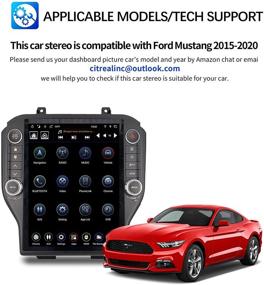 img 2 attached to 🚗 LinksWell GEN IV 12.1 дюймовый Андроид авто радио для замены на Ford Mustang 2015-2020 | Мультимедийная планшетная головная единица автомагнитолы с системой навигации GPS для Mustang | TS-FDMU12-1RR-4A