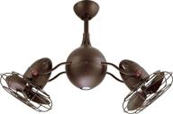 🌀 matthews aq-tb-mtl acqua 37&#34; damp location dual rotational ceiling fan with light and remote control, textured bronze - indoor/outdoor логотип