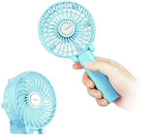 img 4 attached to 🌬️ Compact Mini Handheld Fan: EasyAcc Personal Cooling Fan with Lifetime Warranty, USB Rechargeable, Portable & Foldable for Travel, Office, and Home - Green