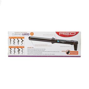 img 3 attached to 🔥 Ceramic Tourmaline Curling Wand by Red By Kiss (1 inch)