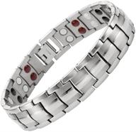 🔧 adjustable titanium magnetic therapy bracelet for arthritis pain relief by willis judd - men's edition logo
