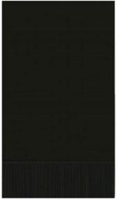 img 1 attached to Black Buffalo Check Disposable Guest Towels Paper Napkins for Bathroom, 2 Sets of 16 Packages