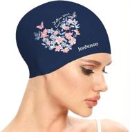 jonhasoo women silicone swimming printed logo