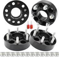 richeer 6x4.5 hub centric wheel spacers: идеальная посадка для frontier 2005-2021, pathfinder и xterra - 4 шт. 1.5 дюйма 6x114.3 мм с болтами m12x1.25 и центральным отверстием диаметром 66.1 мм логотип