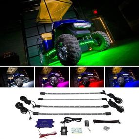 img 4 attached to 🌈 LEDGlow 4pc Standard Million Color Golf Cart Underglow Kit - Water Resistant Flexible Tubes - Previous Model for EZGO Yamaha Club Car