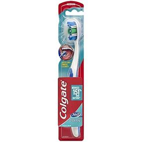 img 2 attached to Colgate 360 Toothbrush: Tongue and Cheek Cleaner, Medium (1 Pack)