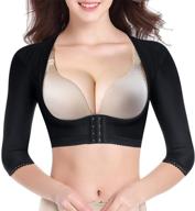 👗 brabic compression upper arm shaper for women - post surgical slimmer sleeves with posture corrector - shapewear tops logo