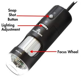 img 3 attached to 🔬 Aven 26700-209 Mighty Scope Handheld Digital Microscope with 10x-200x Magnification, Upper White-LED Illumination, Stand, and 5MP Camera Included