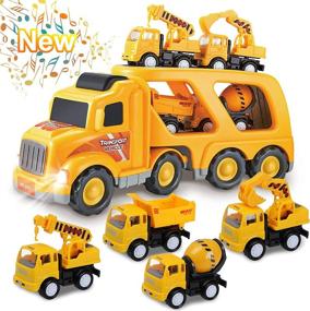 img 4 attached to 🎄 Toys Friction Construction Car Christmas: Endless Playtime Fun with a Festive Twist!