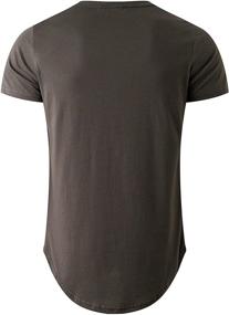 img 3 attached to 👕 KLIEGOU Men's Hipster Longline Crewneck T-Shirt: Trendy Clothing for Stylish T-Shirts & Tanks