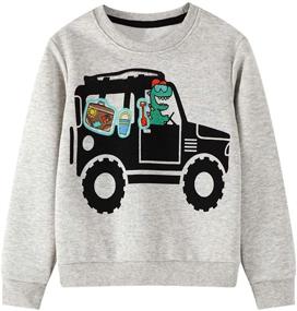 img 4 attached to Toddler Pullover Winter Sweatshirt Graphic