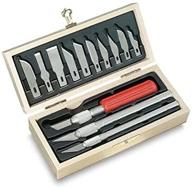 🔪 x-acto knife set - 3 knives, 10 blades, carrying case - all-in-one solution logo