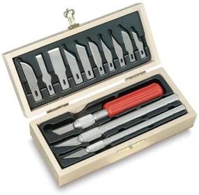 img 3 attached to 🔪 X-ACTO Knife Set - 3 Knives, 10 Blades, Carrying Case - All-in-One Solution