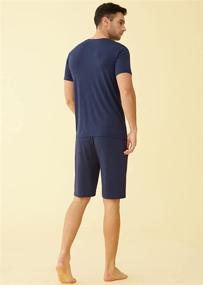 img 2 attached to 👕 Latuza Men's Short Sleeves Shorts Pajama: Comfortable & Stylish Loungewear