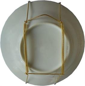 img 2 attached to 🍽️ 10-Inch Large Invisible Plate Wire Hanger Wall Holders for 9" to 11" Decorative Tray: Xinlinke Lot5