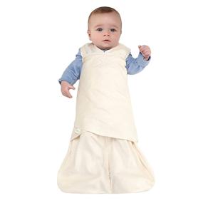 img 2 attached to Halo Sleepsack Swaddle, 100% Cotton, Adjustable Wearable Blanket, Cream, Small, TOG 1.5, 3-6 Months