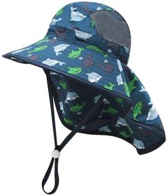 img 4 attached to 🦖 Adjustable Green Dinosaur Toddler Adventure Chin Strap - Boys' Accessories, Hats & Caps