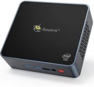 🖥️ компьютер beelink gk55 mini pc: windows10 pro и ubuntu, intel celeron j4125, 8 гб оперативной памяти ddr4l / 256 гб ssd, 4k, двойной гигабитный ethernet, двухдиапазонный wifi, авто-включение питания. логотип