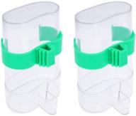 popetpop water feeders for birds - 2 pack bird water dispenser: automatic feeder for parrots, parakeets, and cockatiels logo