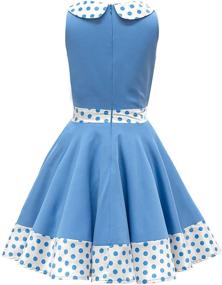 img 3 attached to Vintage Polka Dot 👗 Girls Dress: BlackButterfly Girls' Clothing