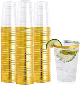 img 4 attached to Plastic FOCUSLINE Tumblers Heavy Duty Disposable