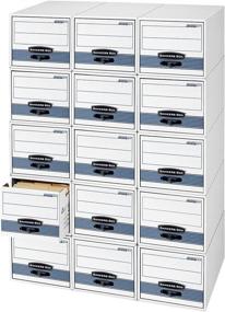 img 4 attached to 🗄️ Bankers Box STOR/DRAWER STEEL PLUS Extra Space-Saving Filing Cabinet, Stackable up to 5 High, Letter Size, 6 Pack (00311)
